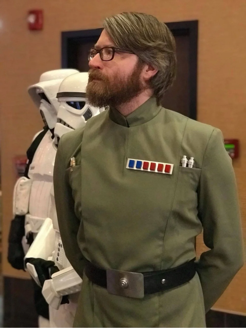 CosplaySky - Star Wars Olive Green Imperial Line Officer - Halloween Costume